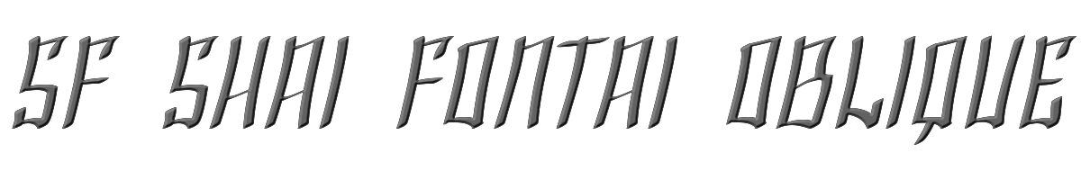 SF Shai Fontai Oblique 
