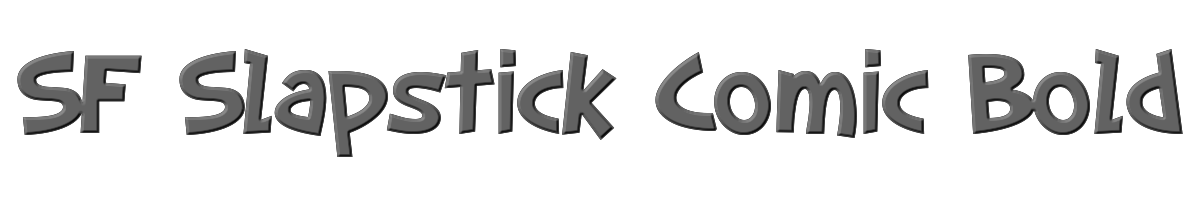 SF Slapstick Comic Bold 