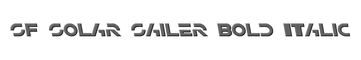 SF Solar Sailer Bold Italic 