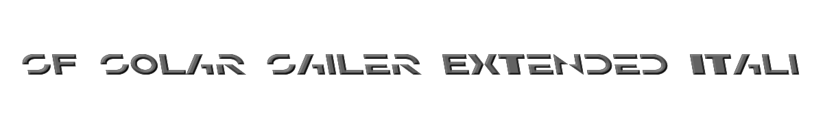 SF Solar Sailer Extended Italic 