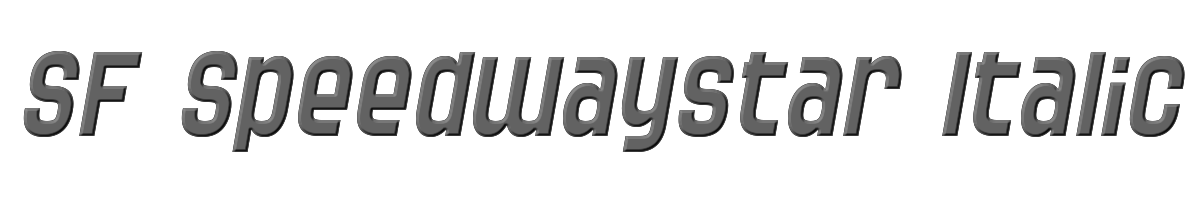 SF Speedwaystar Italic 