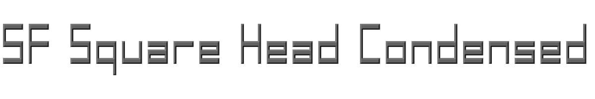 SF Square Head Condensed 
