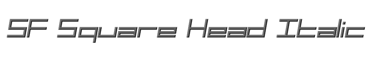 SF Square Head Italic 
