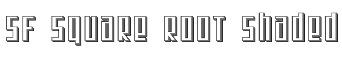 SF Square Root Shaded 
