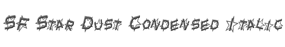SF Star Dust Condensed Italic 