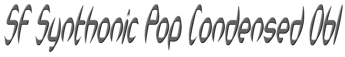 SF Synthonic Pop Condensed Oblique 