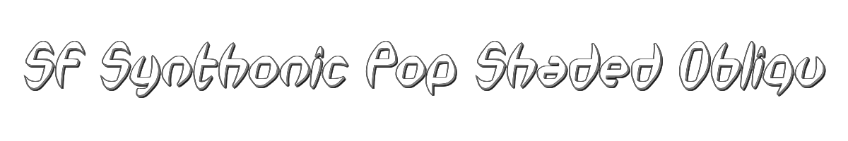 SF Synthonic Pop Shaded Oblique 