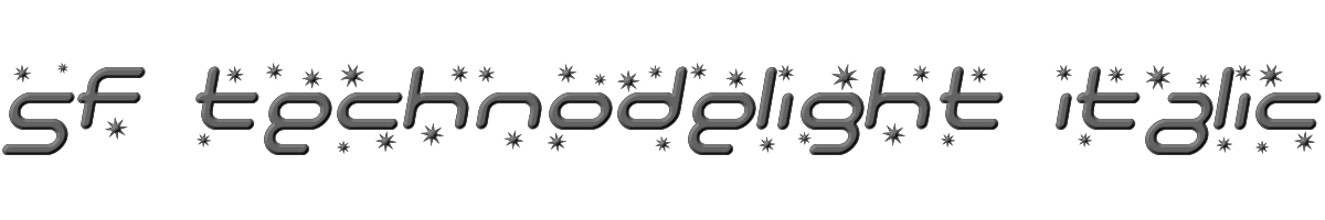 SF Technodelight Italic 