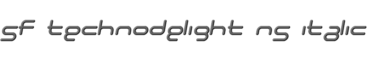 SF Technodelight NS Italic 
