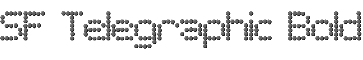 SF Telegraphic Bold 