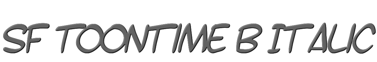 SF Toontime B Italic 