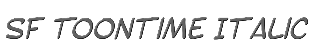 SF Toontime Italic 