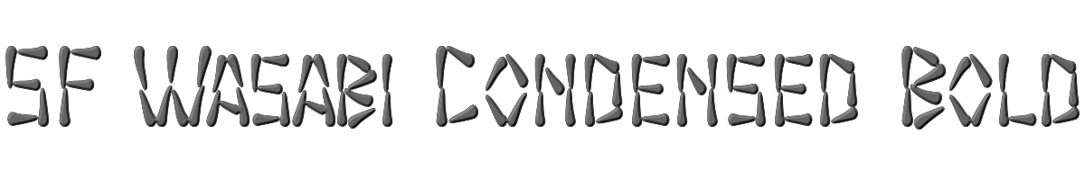 SF Wasabi Condensed Bold 