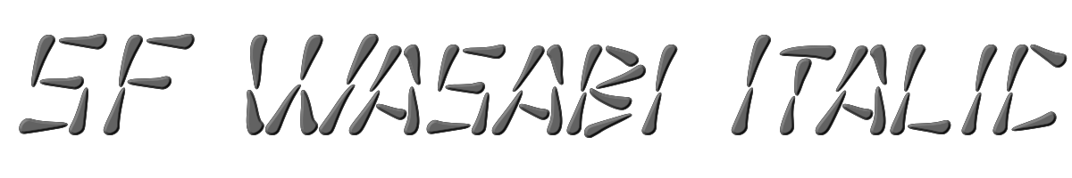 SF Wasabi Italic 