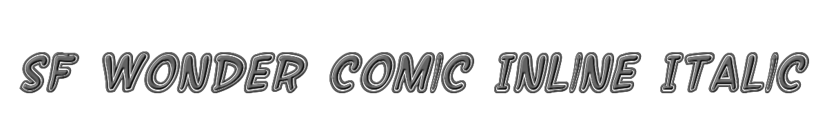SF Wonder Comic Inline Italic 