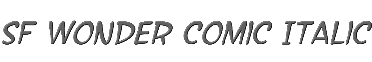 SF Wonder Comic Italic 