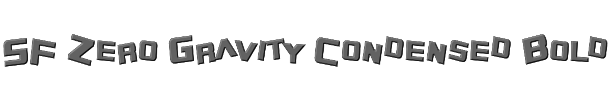 SF Zero Gravity Condensed Bold 