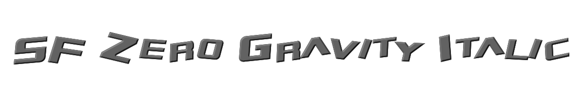 SF Zero Gravity Italic 