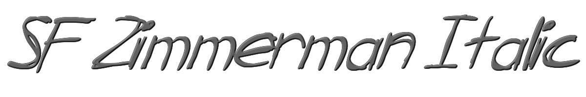 SF Zimmerman Italic 