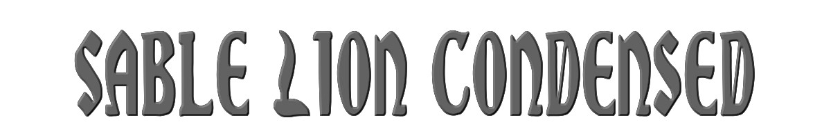 Sable Lion Condensed 