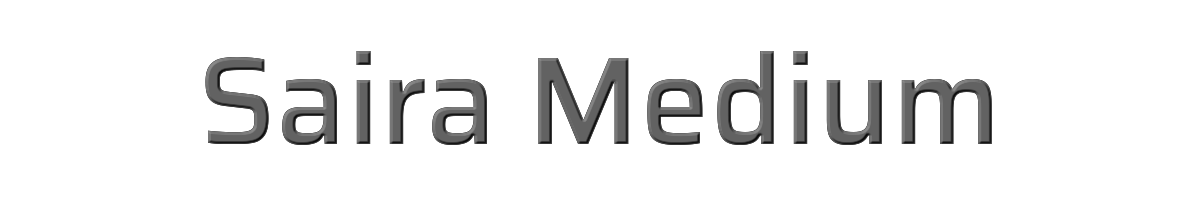 Saira Medium 