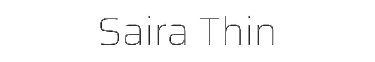 Saira Thin 