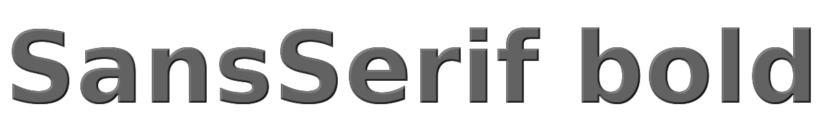 SansSerif bold 