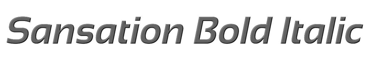 Sansation Bold Italic 