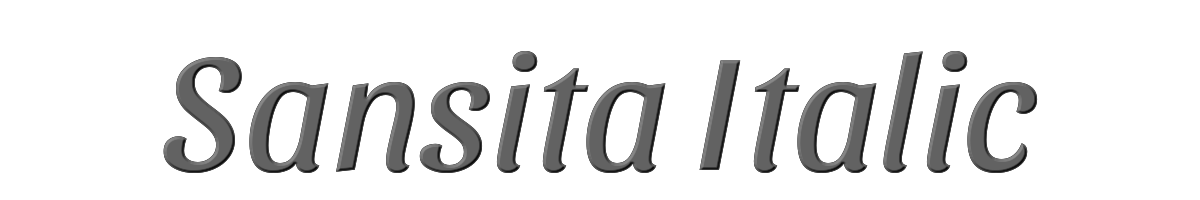 Sansita Italic 