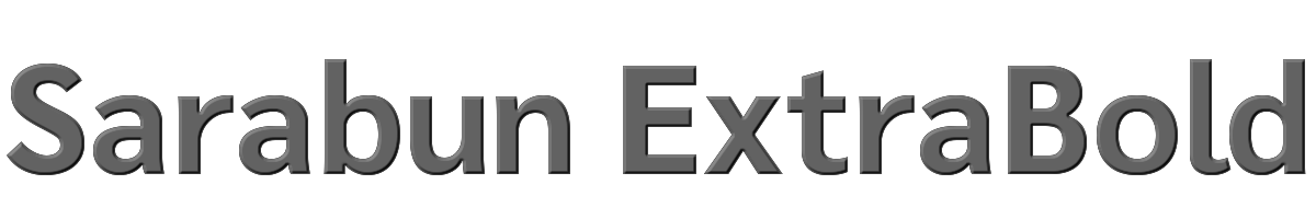 Sarabun ExtraBold 