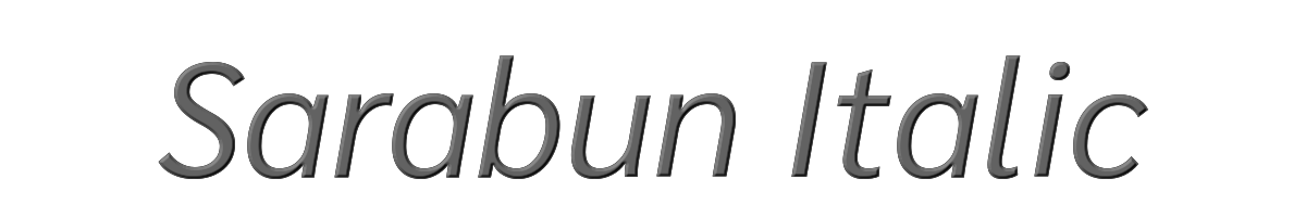 Sarabun Italic 