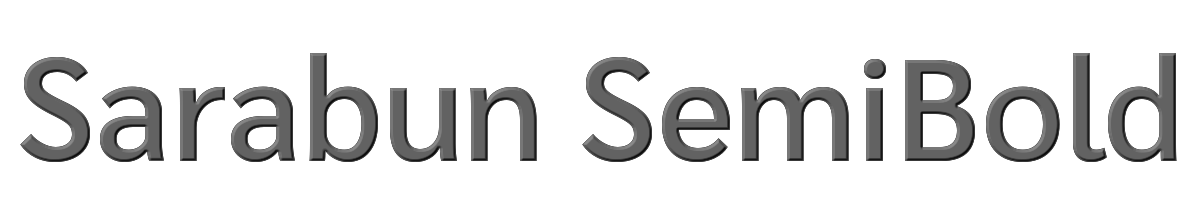 Sarabun SemiBold 
