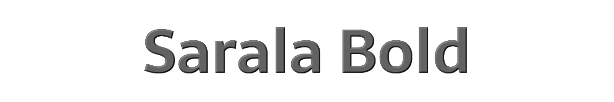 Sarala Bold 