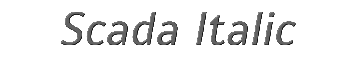 Scada Italic 