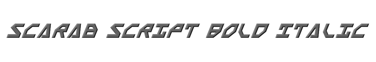 Scarab Script Bold Italic 