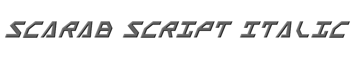 Scarab Script Italic 