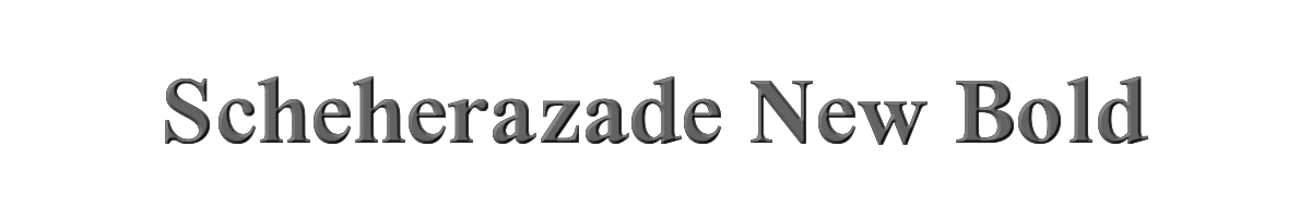 Scheherazade New Bold 
