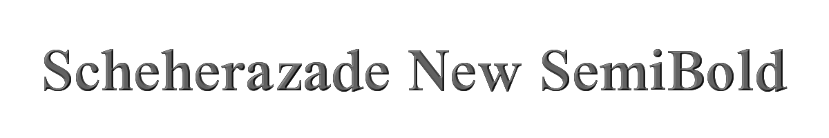 Scheherazade New SemiBold 