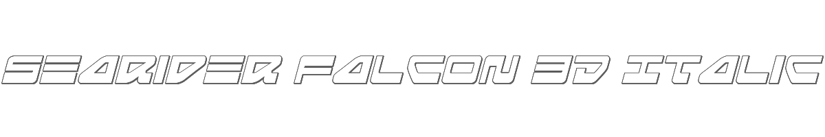 Searider Falcon 3D Italic 