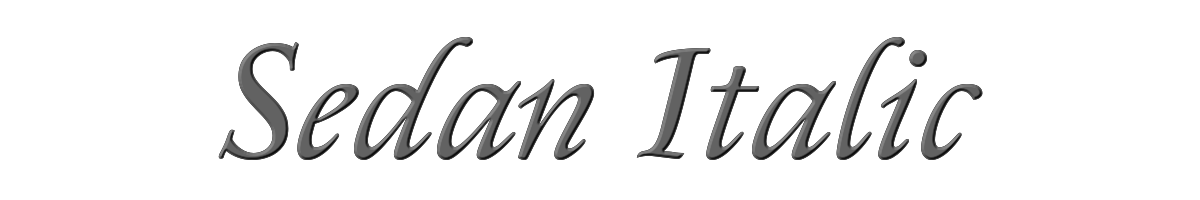 Sedan Italic 