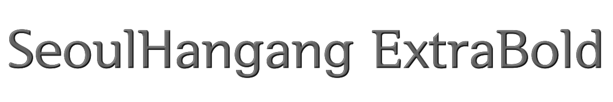 SeoulHangang ExtraBold 