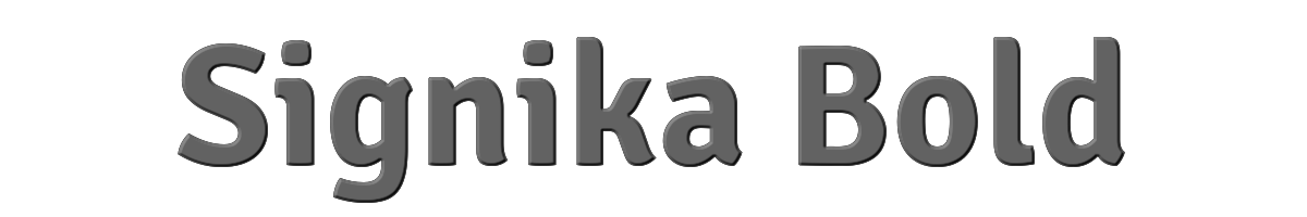 Signika Bold 