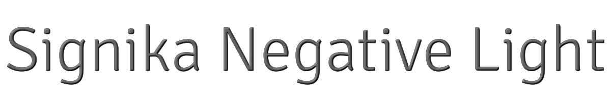 Signika Negative Light 
