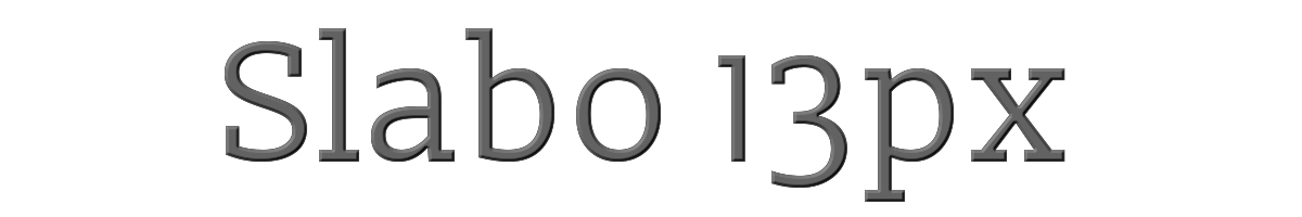 Slabo 13px 