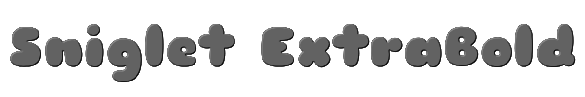 Sniglet ExtraBold 