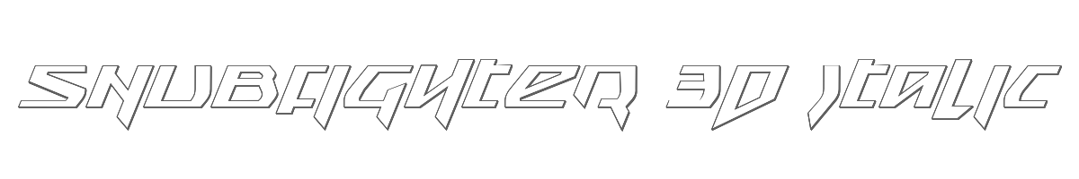 Snubfighter 3D Italic 