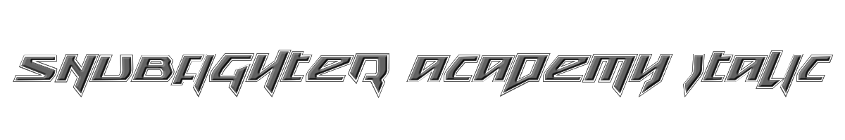 Snubfighter Academy Italic 