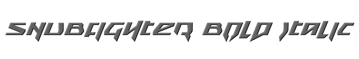 Snubfighter Bold Italic 