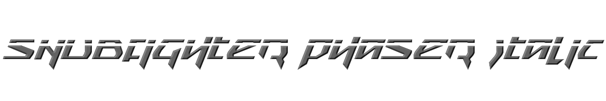 Snubfighter Phaser Italic 
