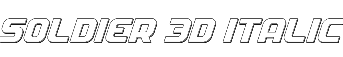 Soldier 3D Italic 